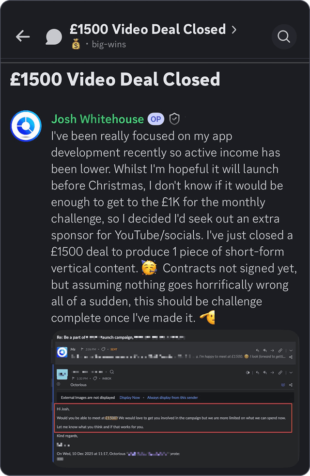 Community testimonial