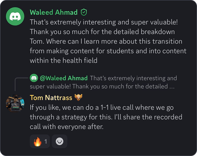 Community testimonial