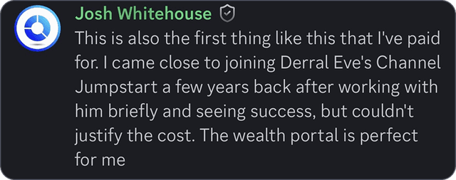 Community testimonial